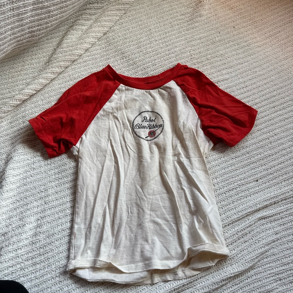 Pabst blue ribbon PBR baby tee